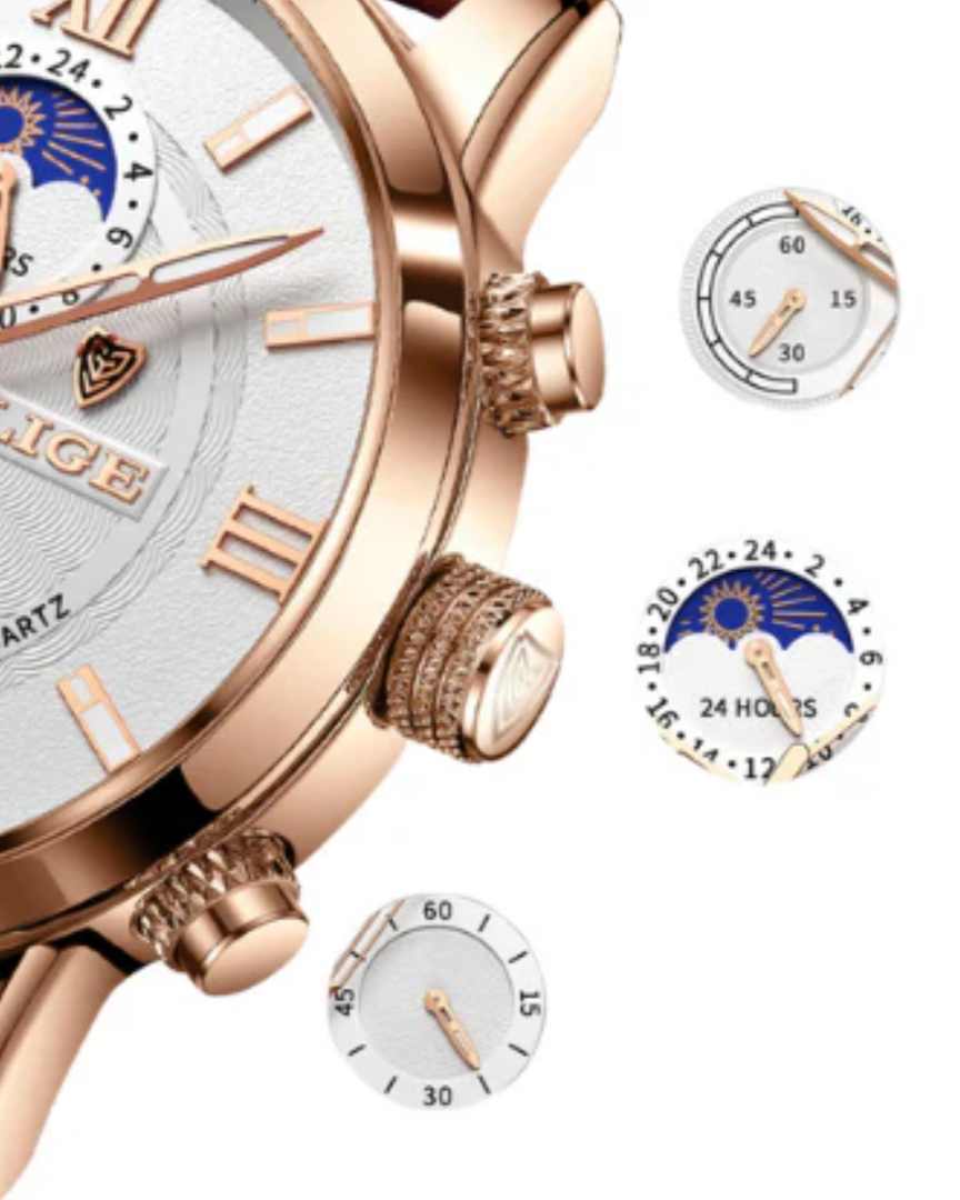 Montre classique pour homme Lugano – étanche, élégante et précise