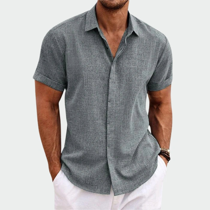 [Buy 1, Get 1 Free] Antony 100% Premium Linen Shirt