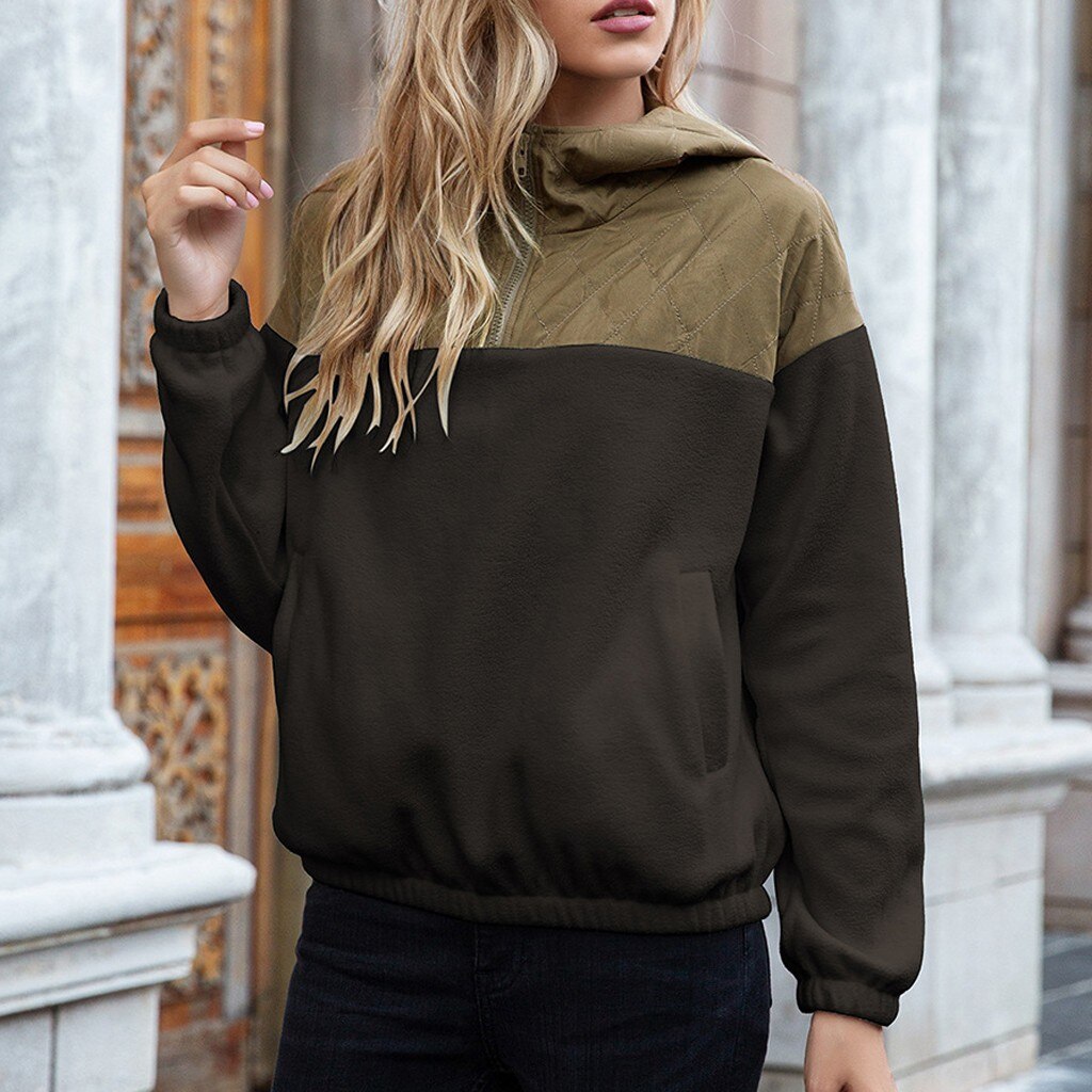 Marly - Stylischer Kapuzenpullover mit halbem Reißverschluss