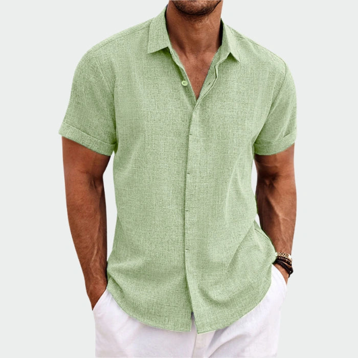 [Buy 1, Get 1 Free] Antony 100% Premium Linen Shirt