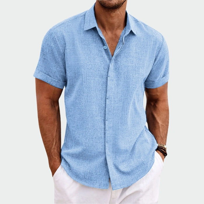 [Buy 1, Get 1 Free] Antony 100% Premium Linen Shirt